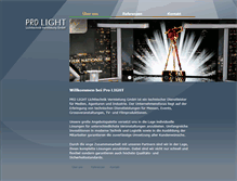 Tablet Screenshot of pro-light.com