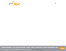 Tablet Screenshot of pro-light.nl